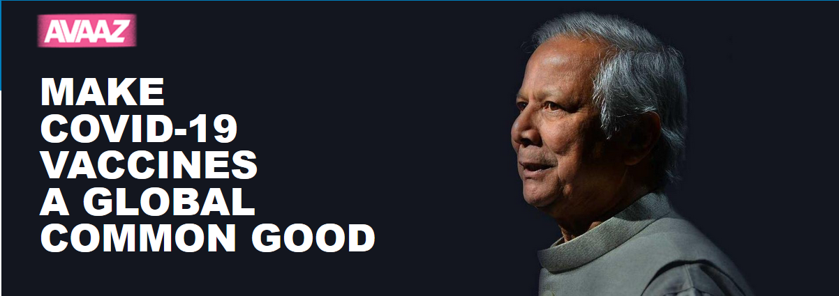 Your Support for the Campaign to Make COVID-19 Vaccines a Global Common Good