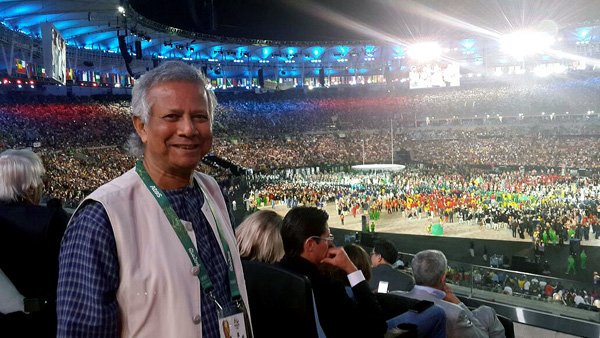 Professor Yunus Attends Rio Olympics 2016 Opening Ceremony as Official Guest