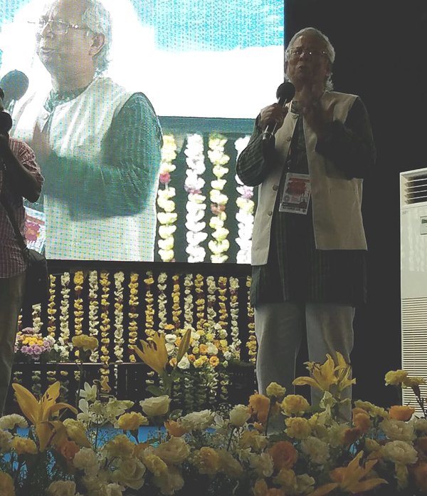 Professor Yunus addresses Indian Science Congress and Challenges the Scientists to devise Technology Exclusively to Solve People's Problems