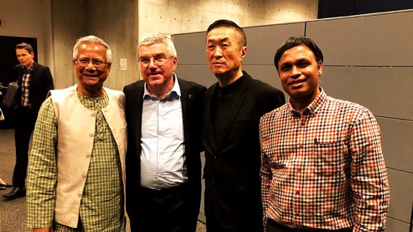 Yunus Discusses Tokyo Olympic And Addresses Olympic Youth in Japan