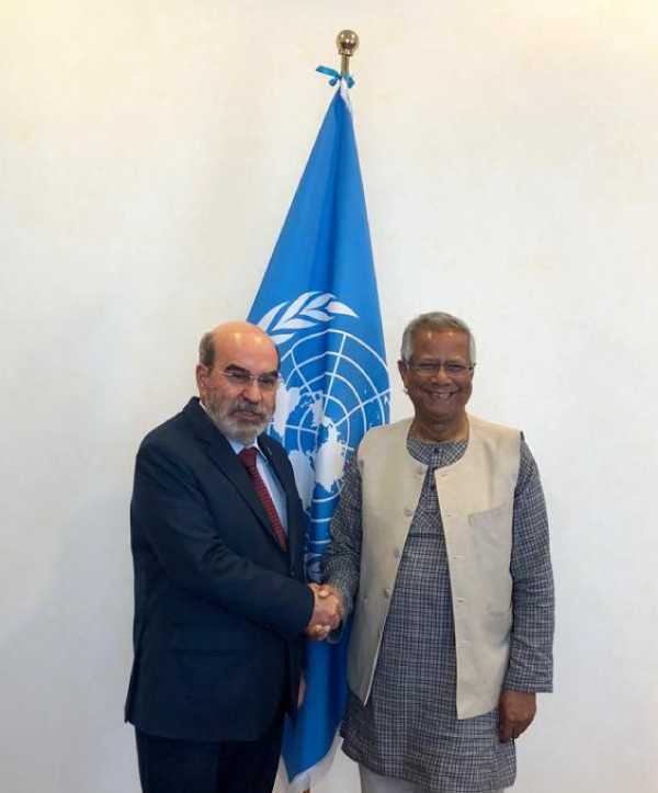  FAO chief and  Yunus stress links between tackling violence and hunger